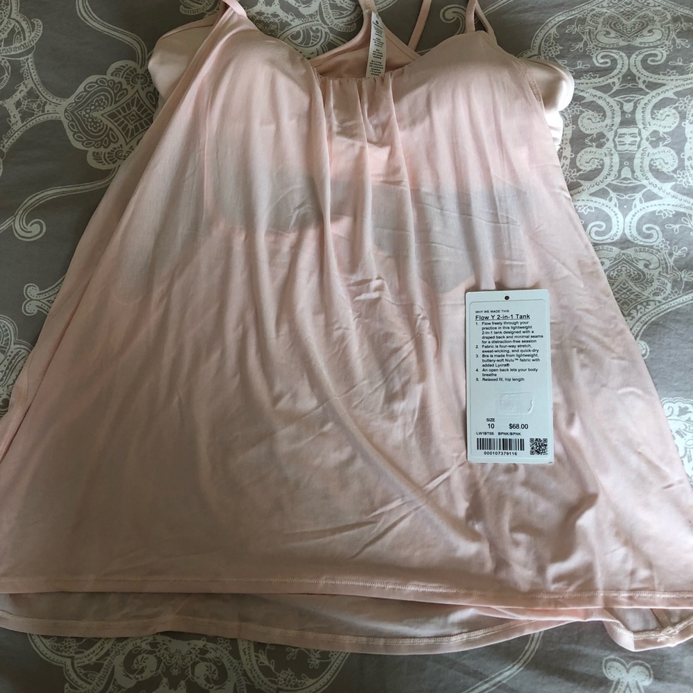 lululemon athletica flow y 2 in 1 tank